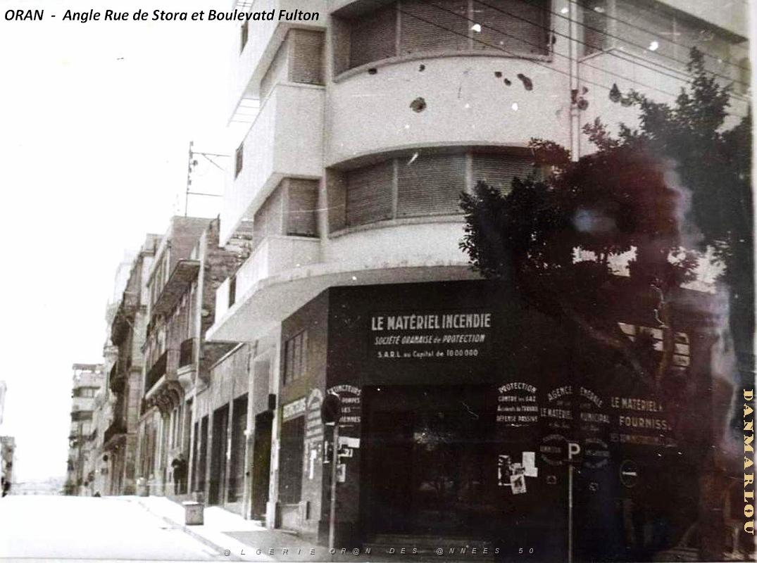 Oran- Angle rue de Stora et Bd Fulton- Llopis.JPG